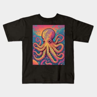 My Octopus teacher goes Psychedelic Kids T-Shirt